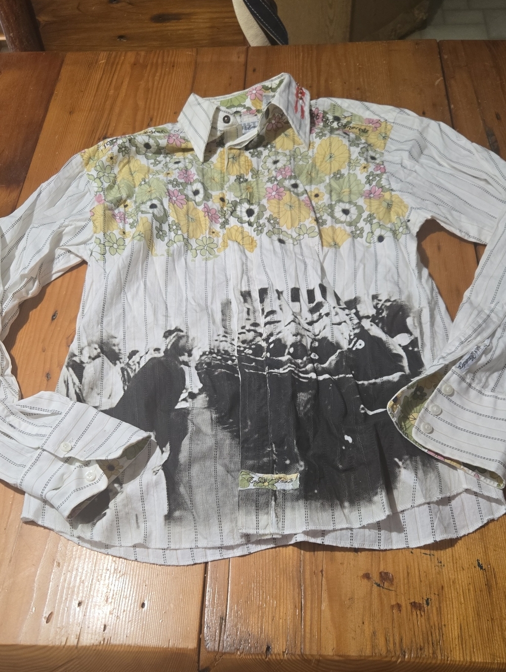 English Laundry White Button-Down Shirt Christopher Wickd Limited Edition Sz m